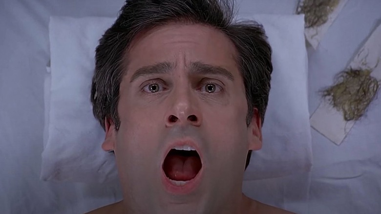 Steve Carell chest wax scene