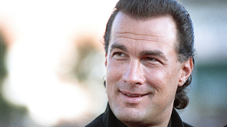 Steven Seagal smiling