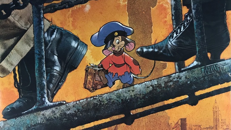 Fievel walking down gangplank