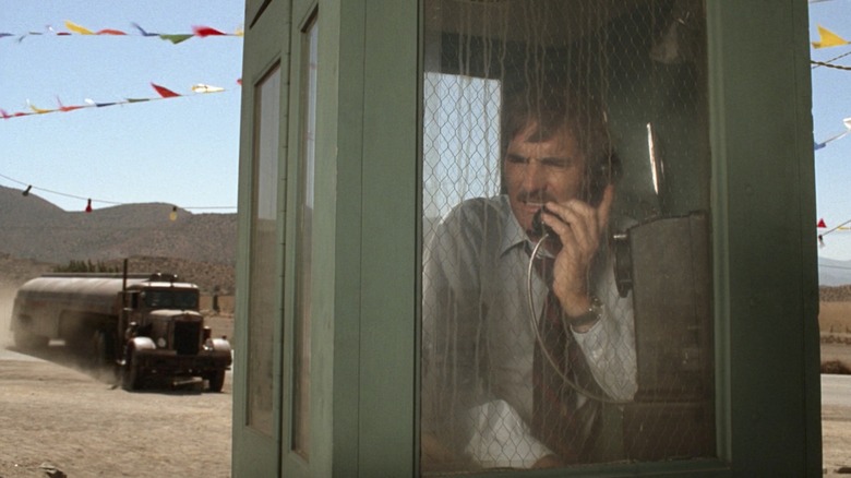 Dennis Weaver in phonebooth