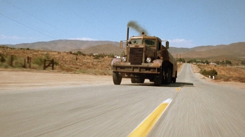 Truck in Duel on open road