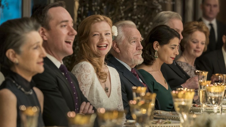 Matthew Macfadyen and Sarah Snook in Succession