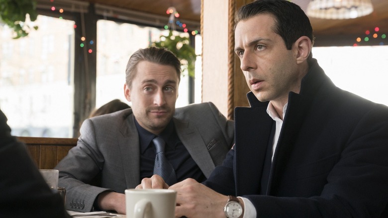 Kieran Culkin and Jeremy Strong in Succession