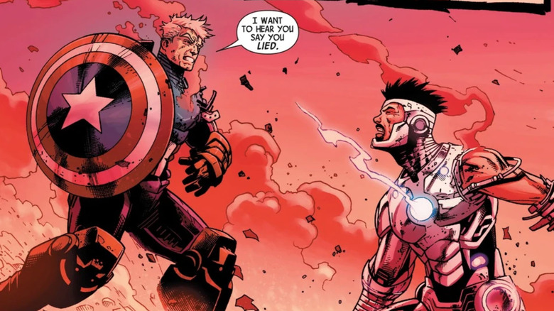Captain America Superior Iron Man in battle