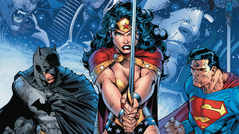 From the cover of Infinite Crisis #1, art by Jim Lee and Sandra Hope