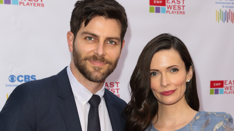 Elizabeth Tulloch and David Guintoli pose