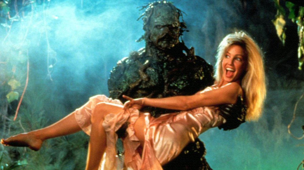 Dick Durock and Heather Locklear in The Return of Swamp Thing