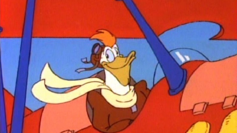 Launchpad McQuack flying plane