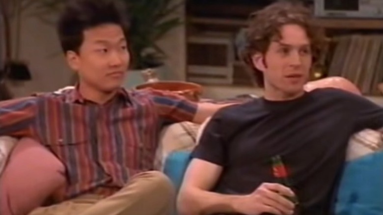 Eddie Shin and Glenn Howerton conversing