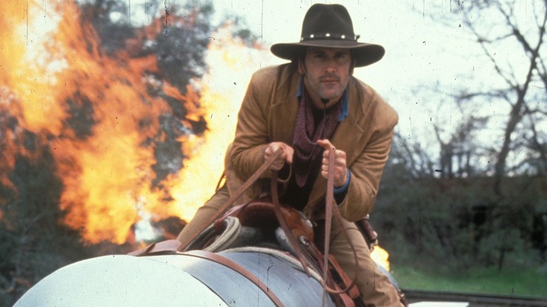 Brisco rides a rocket