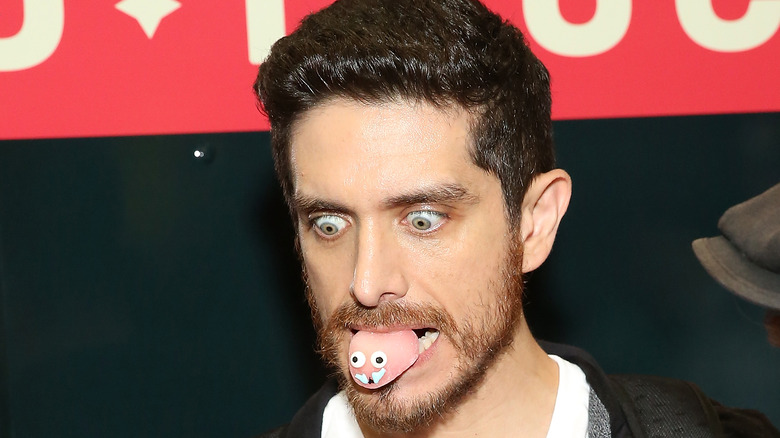 Josh Keaton making a funny face