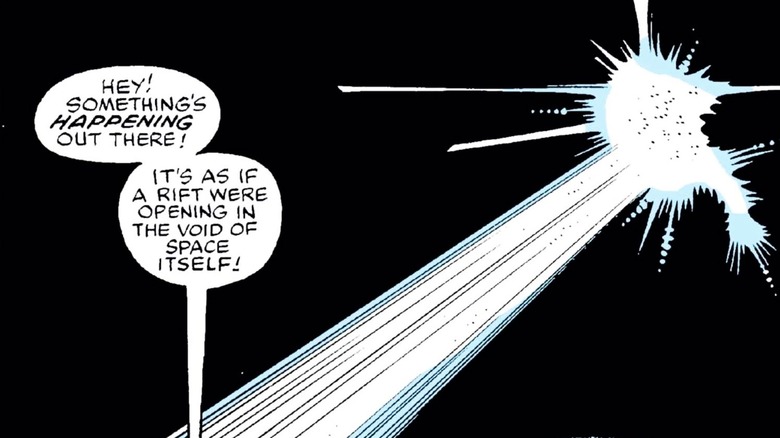 The Beyonder shining through a hole in space