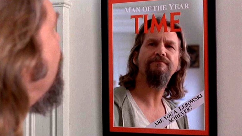 The Dude looking in mirror