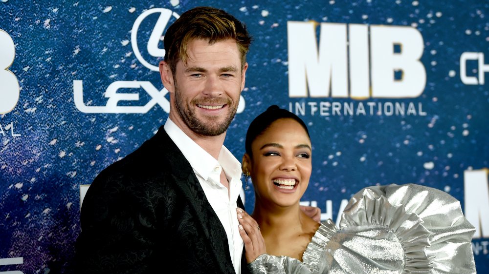 Chris Hemsworth and Tessa Thompson in 2019