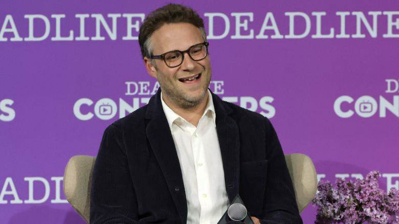 Seth Rogen laughing