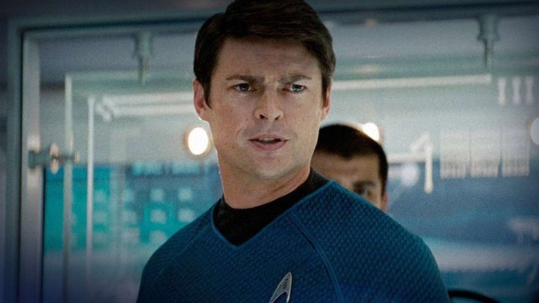 Bones McCoy in Starfleet uniform