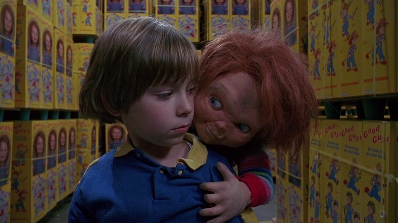 Chucky doll embraces Andy