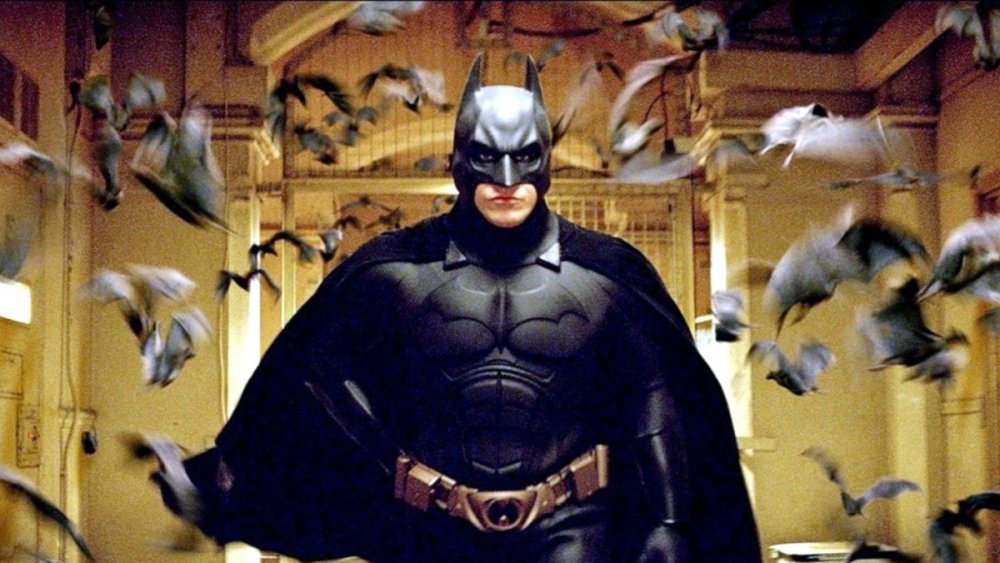 Christian Bale as Batman in Batman Begins