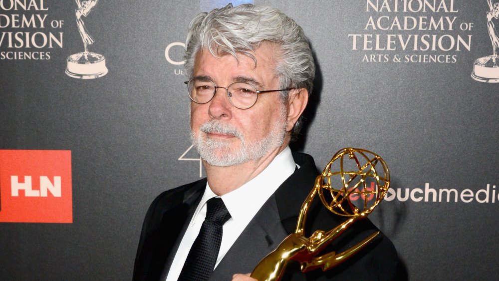 George Lucas with Emmy Award