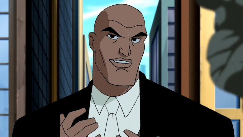 Lex Luthor smiles