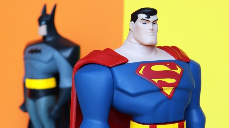 Batman and Superman toys