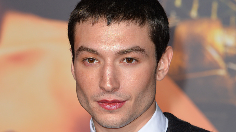 Ezra Miller at the Justice League premiere