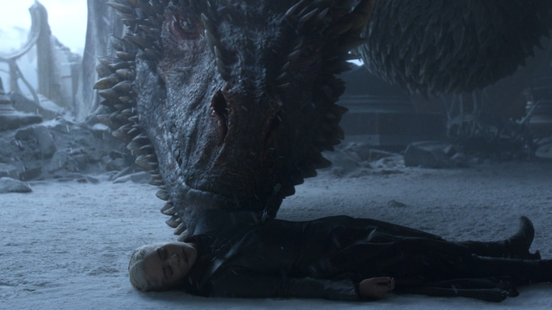 Drogon mourns Daenerys Game of Thrones Season 8