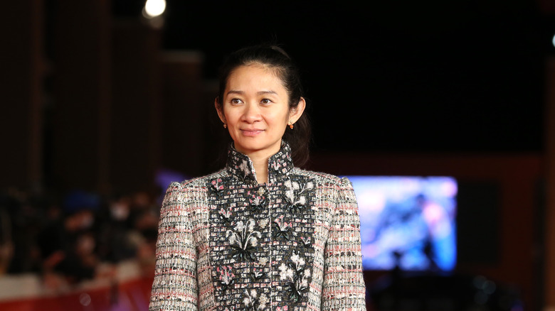 Chloe Zhao at a film premiere