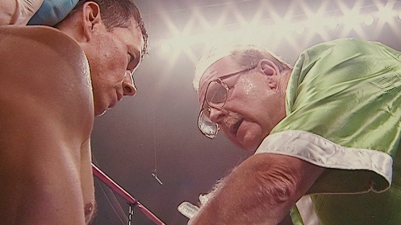 Micky and O'Keefe in the ring