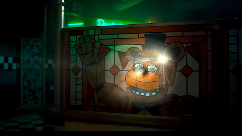 Creepy stained glass Freddy