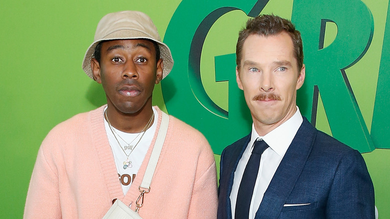 Tyler, the Creator and Benedict Cumberbatch posing