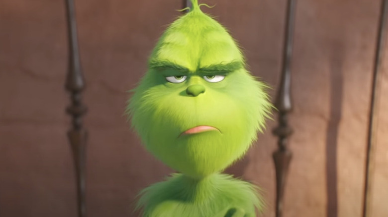 The Grinch looking grumpy