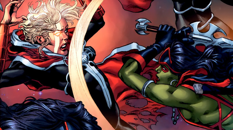 Phyla-Vell fights Gamora