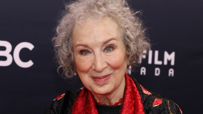 Margaret Atwood smiles