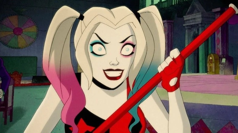 Harley Quinn holding her baseball bat