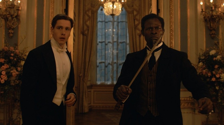 Dickinson and Hounsou in battle