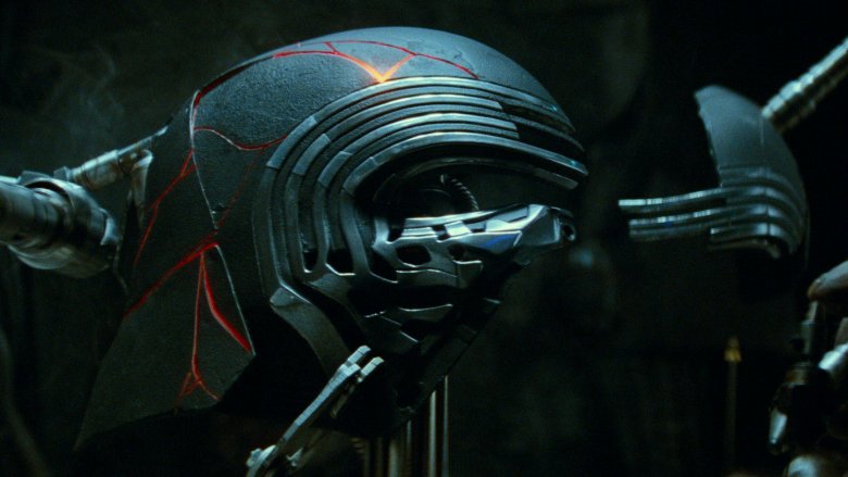 Kylo Ren's newly repaired helmet in "Star Wars: Episode IX — The Rise of Skywalker"