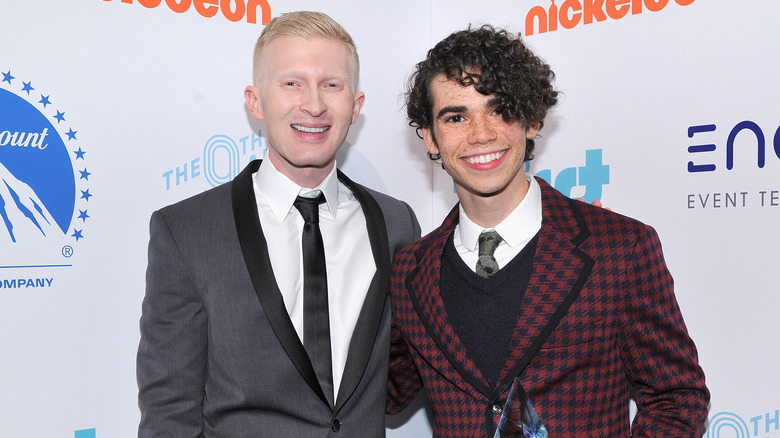 Seth Maxwell and Cameron Boyce smiling