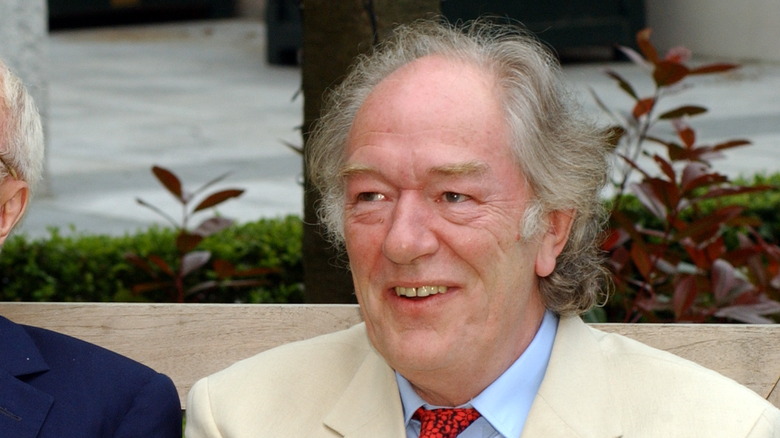 Michael Gambon laughing