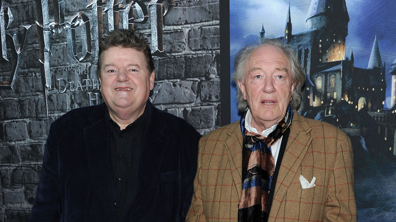 Michael Gambon with Robbie Coltrane