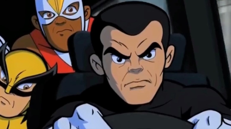 Animated Punisher driving