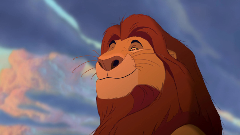 Mufasa smiling