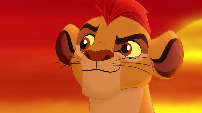 Kion smirking