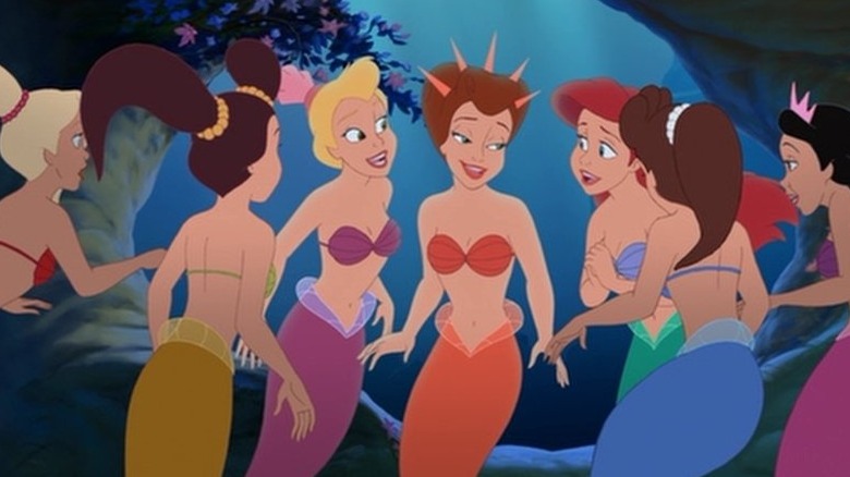 Ariel's sisters all look at her