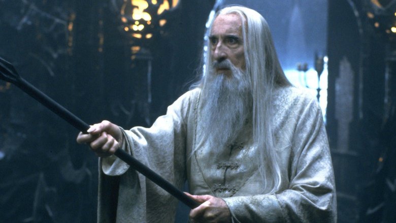 Gandalf and Saruman in Isengard