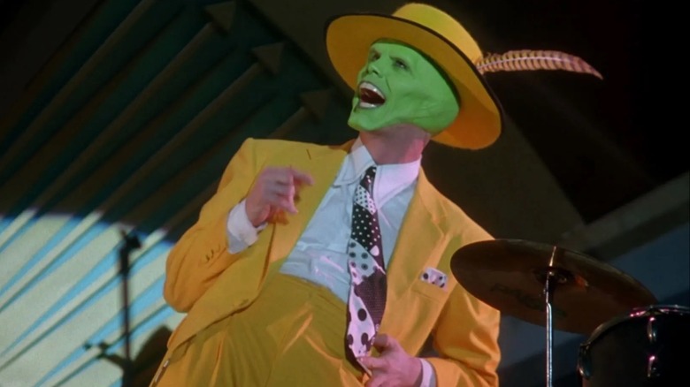 The Mask in a yellow suit