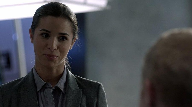 Vega with pursed lips The Mentalist