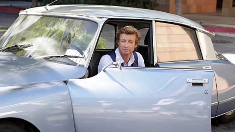 Jane getting out of his car The Mentalist