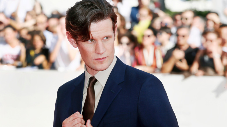 Matt Smith getting his photo taken