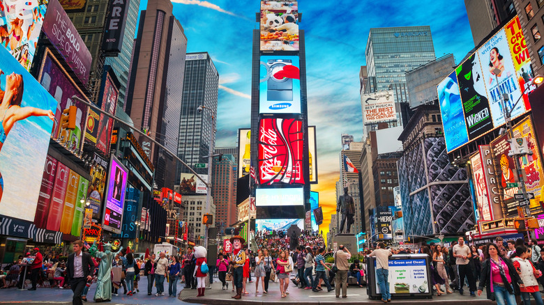 Busy Times Square